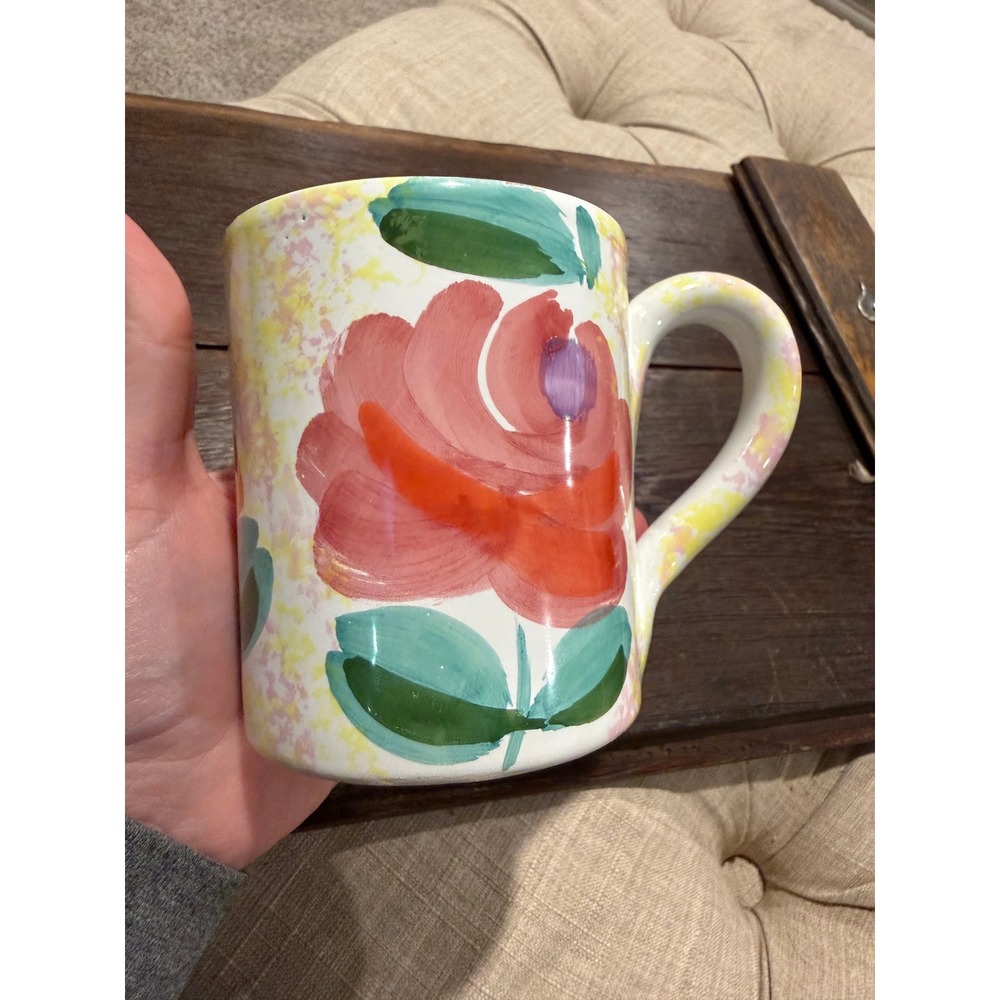 Starbucks Ciao Italia Coffee Cup Bellini Hand Painted‎ Floral Ceramic Mug Italy